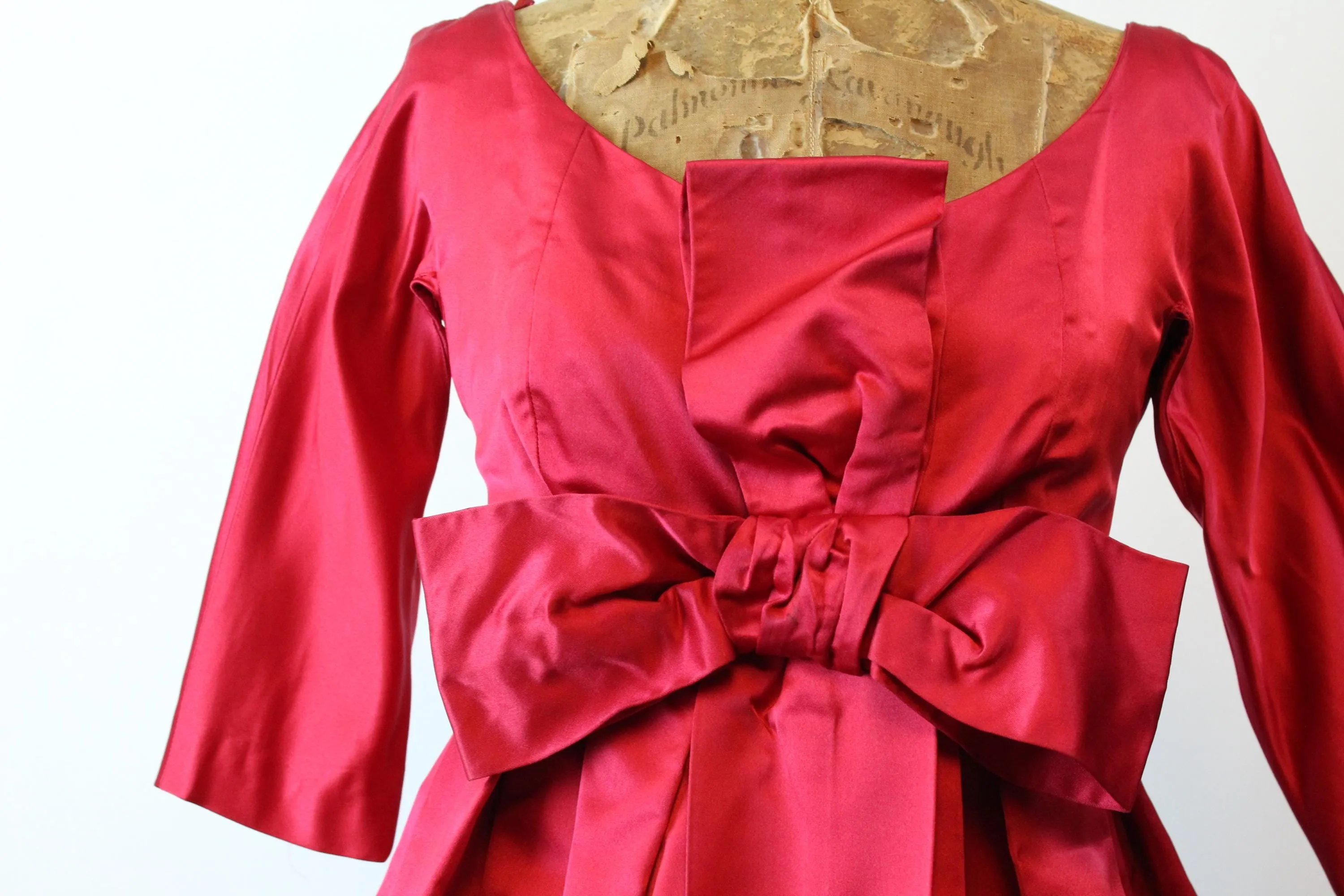 1950s 1958 documented SUZY PERETTE Dior dress small | new fall winter