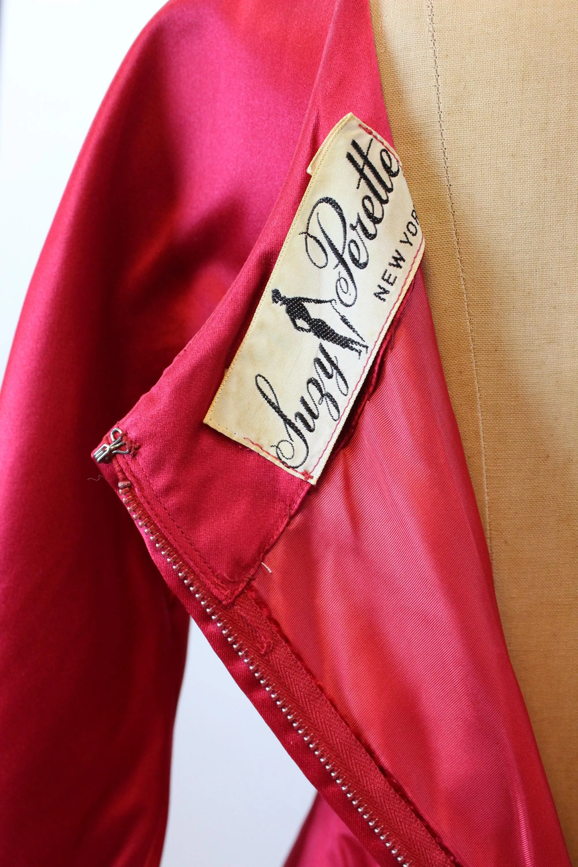 1950s 1958 documented SUZY PERETTE Dior dress small | new fall winter