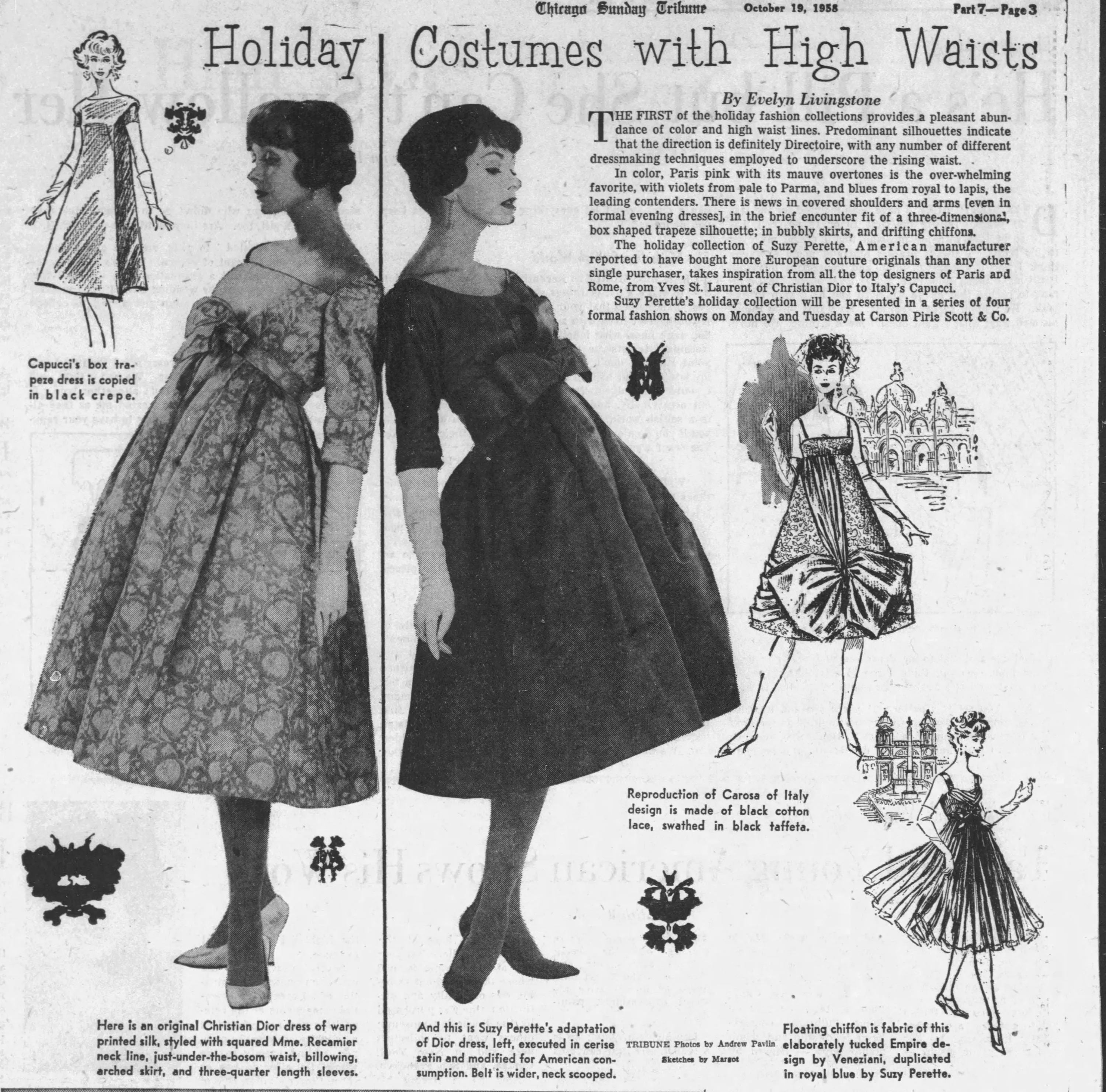 1950s 1958 documented SUZY PERETTE Dior dress small | new fall winter