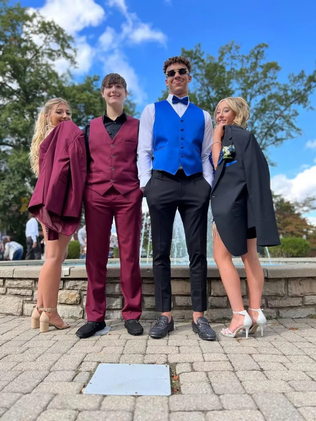 3 Piece Suit Men Slim Fit Wedding Suits for Mens Elegant One Button Jacket Single Breasted Vest Pants Set