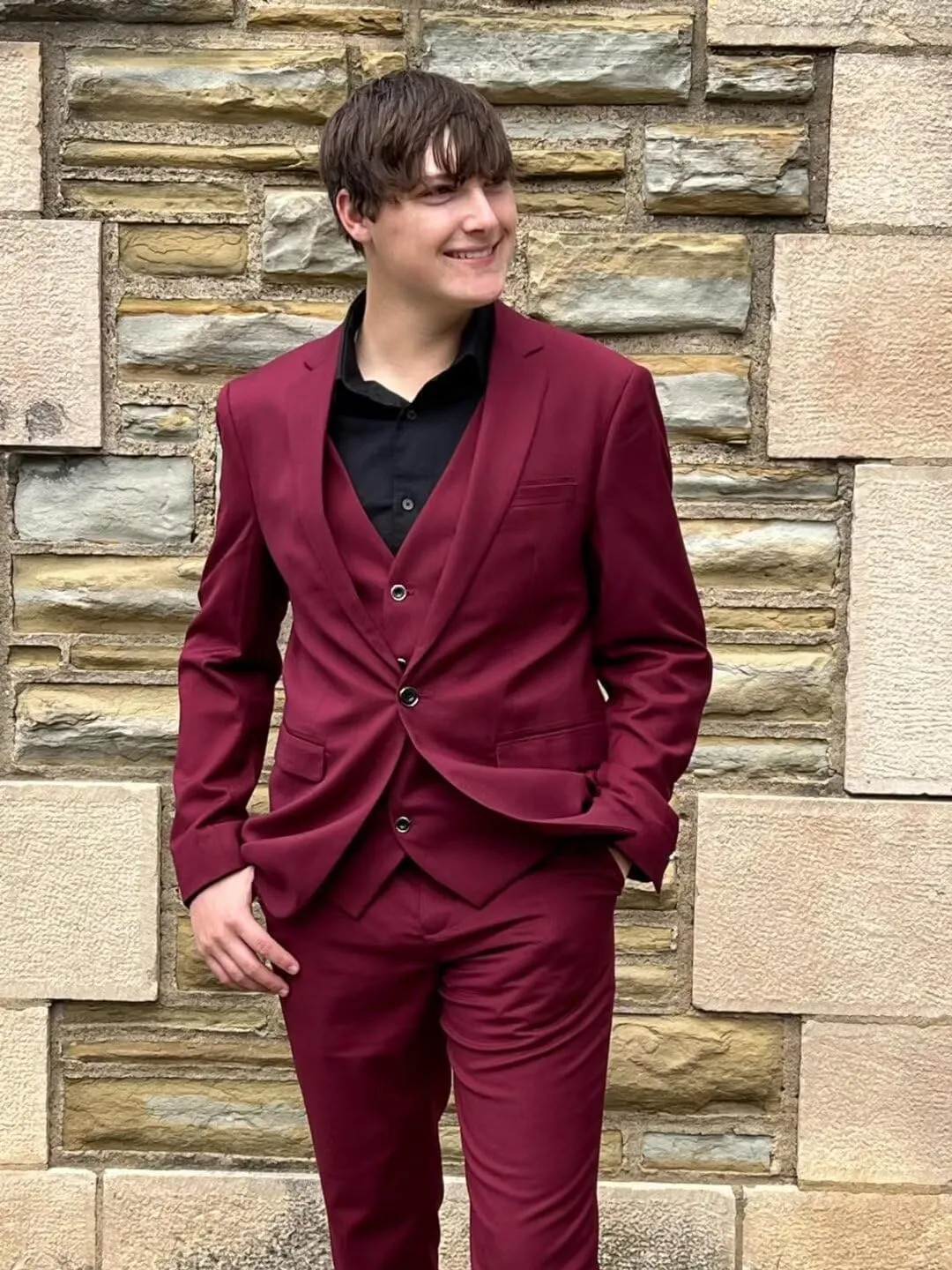 3 Piece Suit Men Slim Fit Wedding Suits for Mens Elegant One Button Jacket Single Breasted Vest Pants Set
