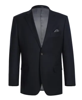 (48S) Regular Fit Midnight Navy Wool Blazer