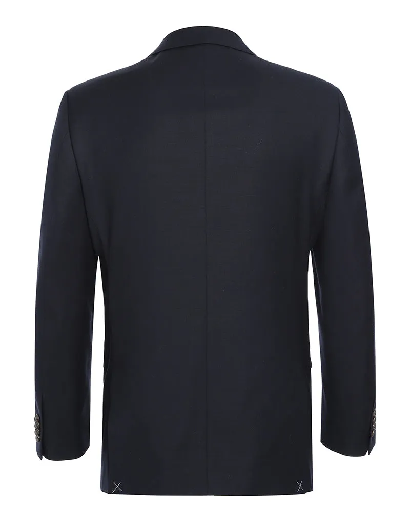 (48S) Regular Fit Midnight Navy Wool Blazer