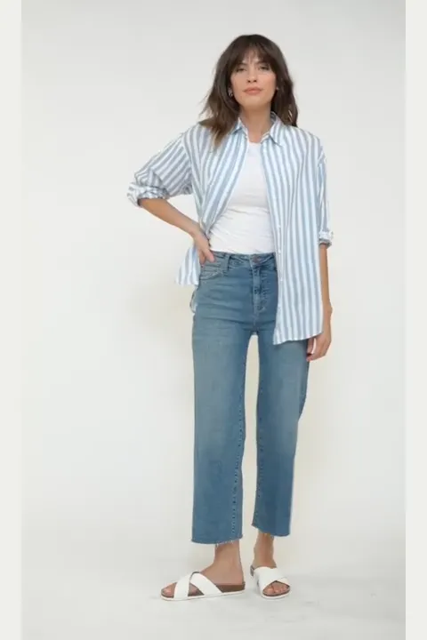 Aberdeen Ankle Crop High Rise I Vintage Worn