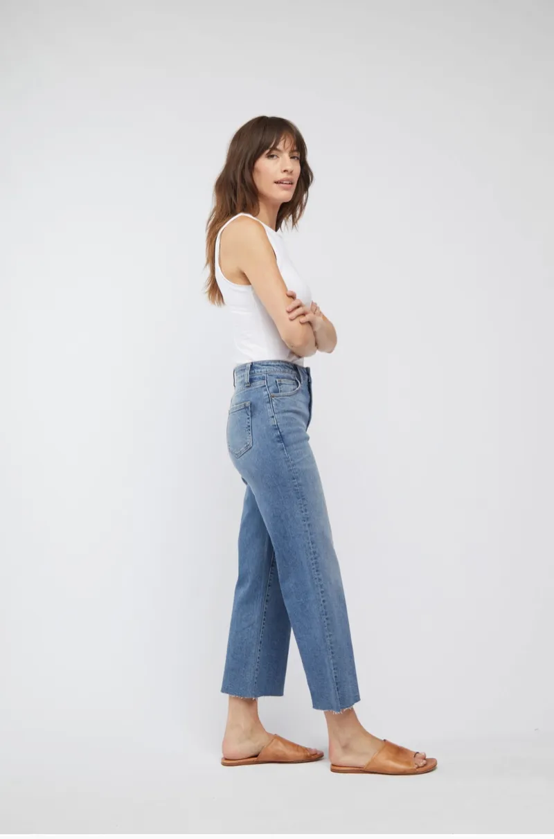 Aberdeen Ankle Crop High Rise I Vintage Worn