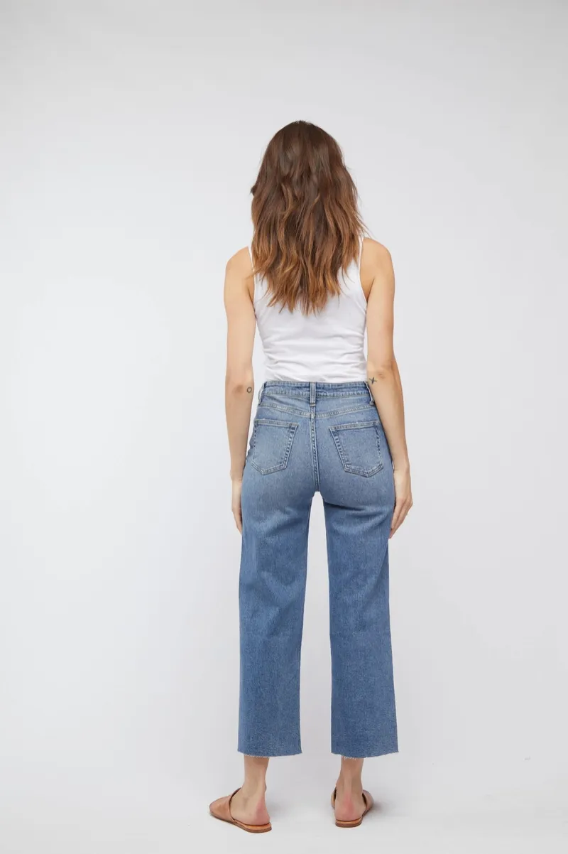 Aberdeen Ankle Crop High Rise I Vintage Worn