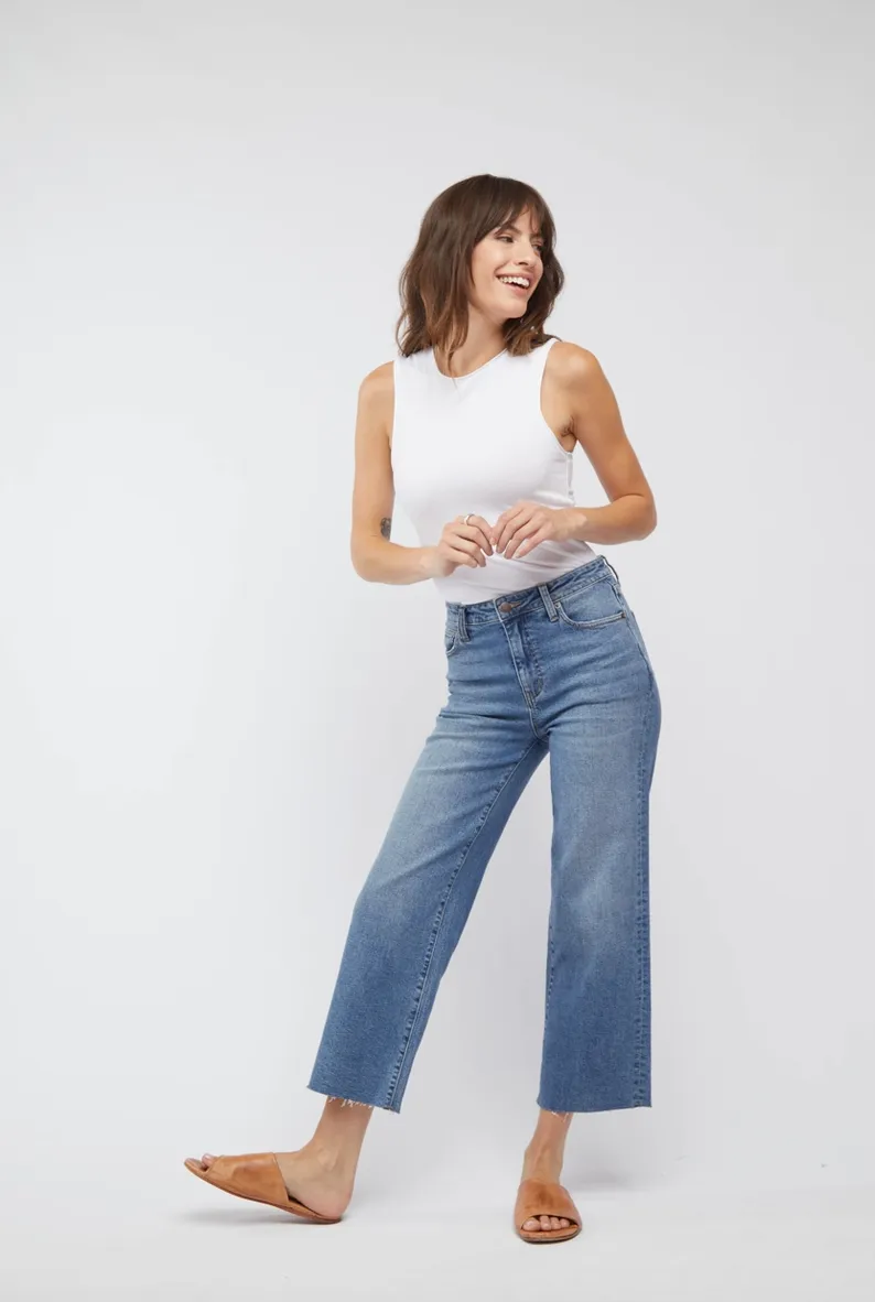 Aberdeen Ankle Crop High Rise I Vintage Worn