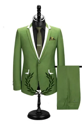 Amazing Slim Fit Notched Lapel Men's Prom Suits