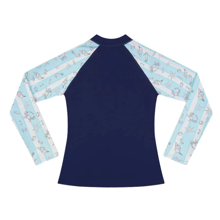 Aqua Blu Pre-Teens Long Sleeve Rash Vest AB2459MA - Mariner