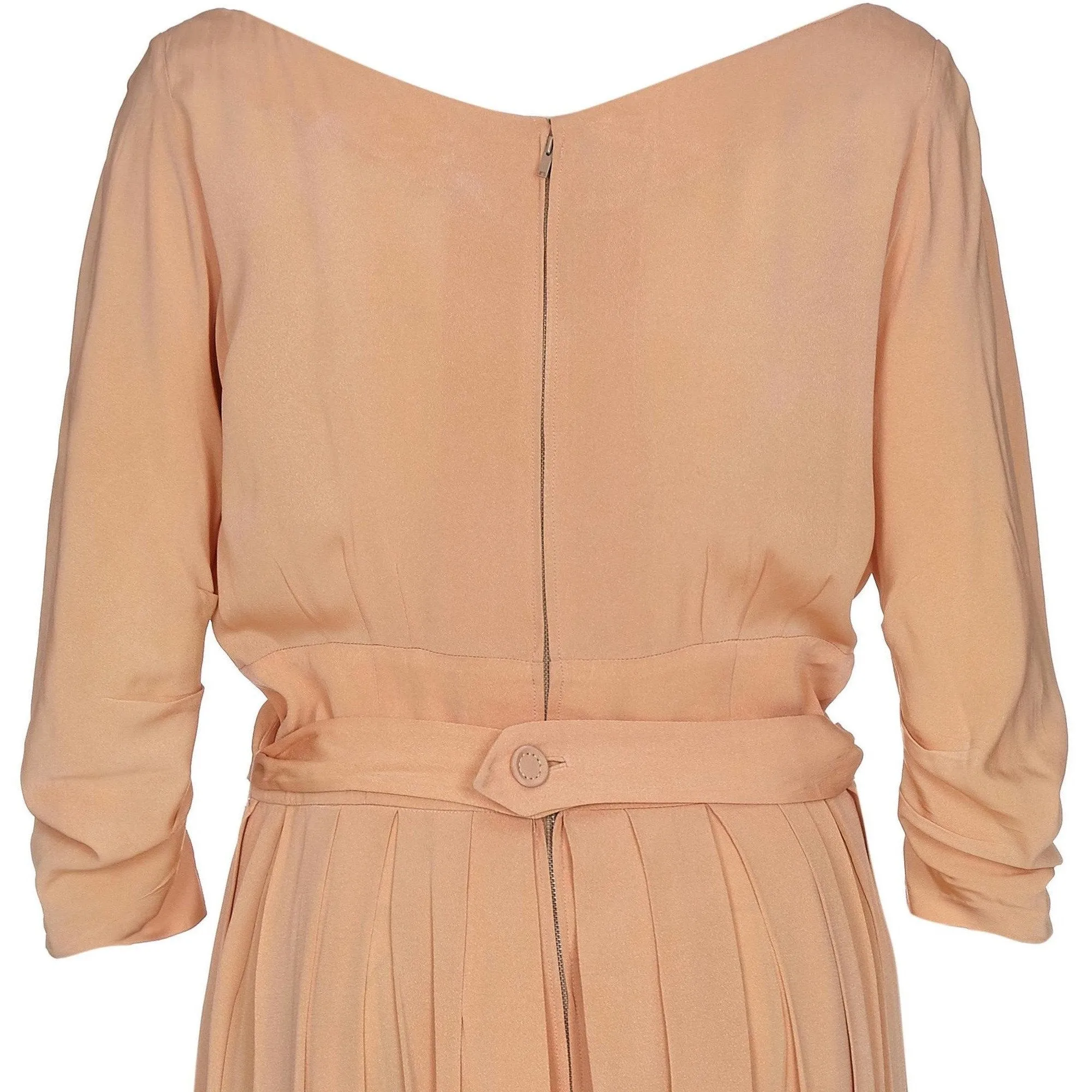 ARCHIVE - 1950s Christian Dior Peach Silk Dress