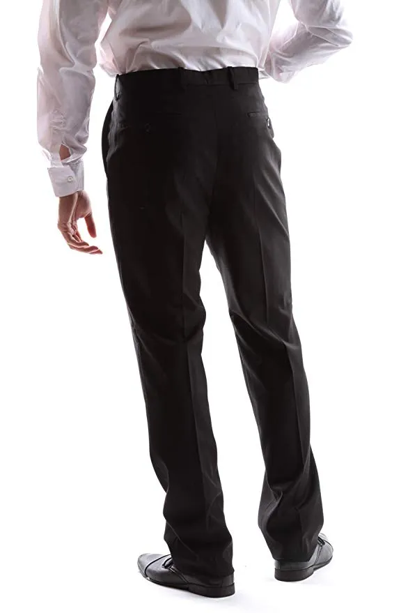 Bellio Men's Single Breasted 2 Button Shawl Lapel Slim Fit Tuxedo 2pc Suit in Black Style BL301