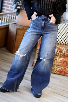 Benni Wide Leg Blue Jeans