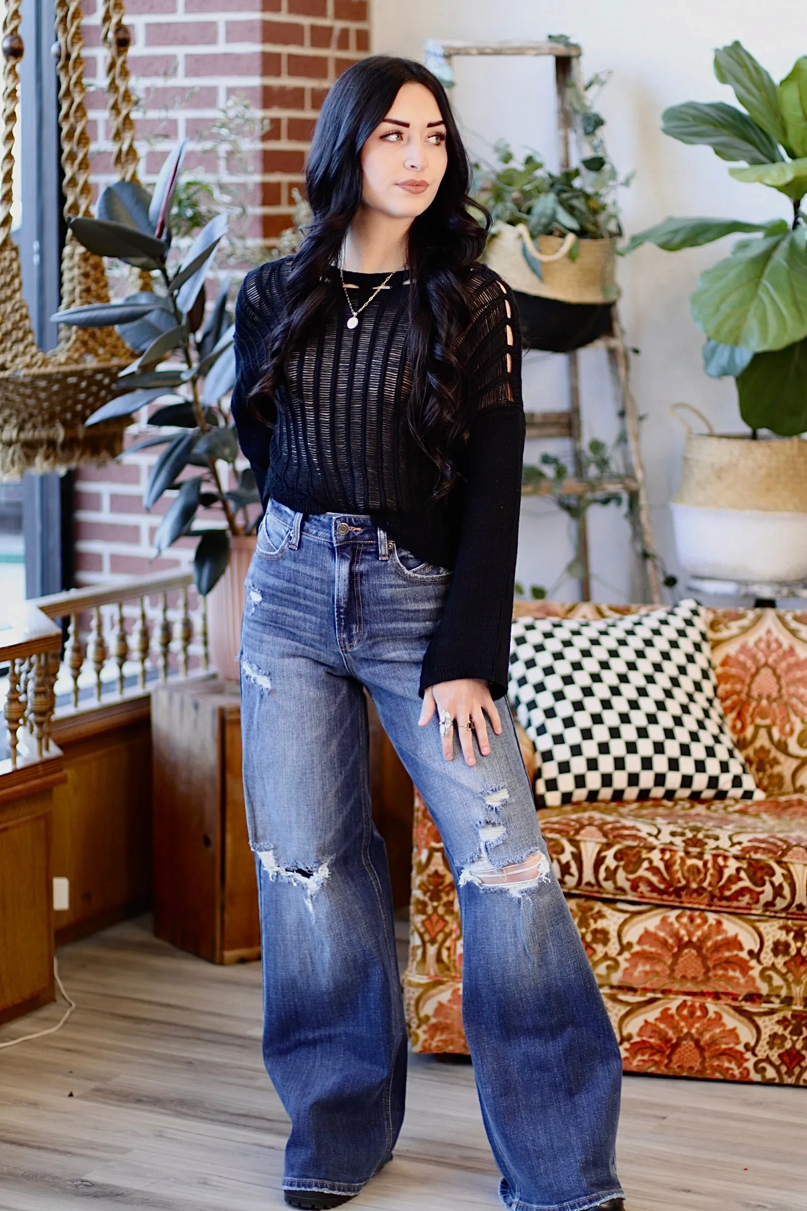 Benni Wide Leg Blue Jeans