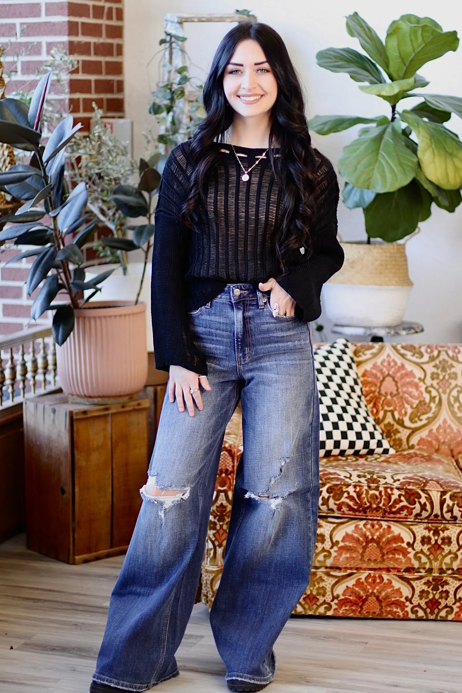 Benni Wide Leg Blue Jeans