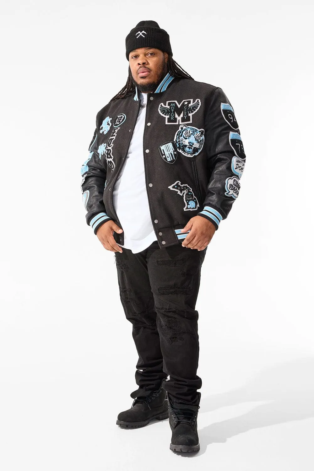 Big Men's Motown Varsity Jacket (Lion)