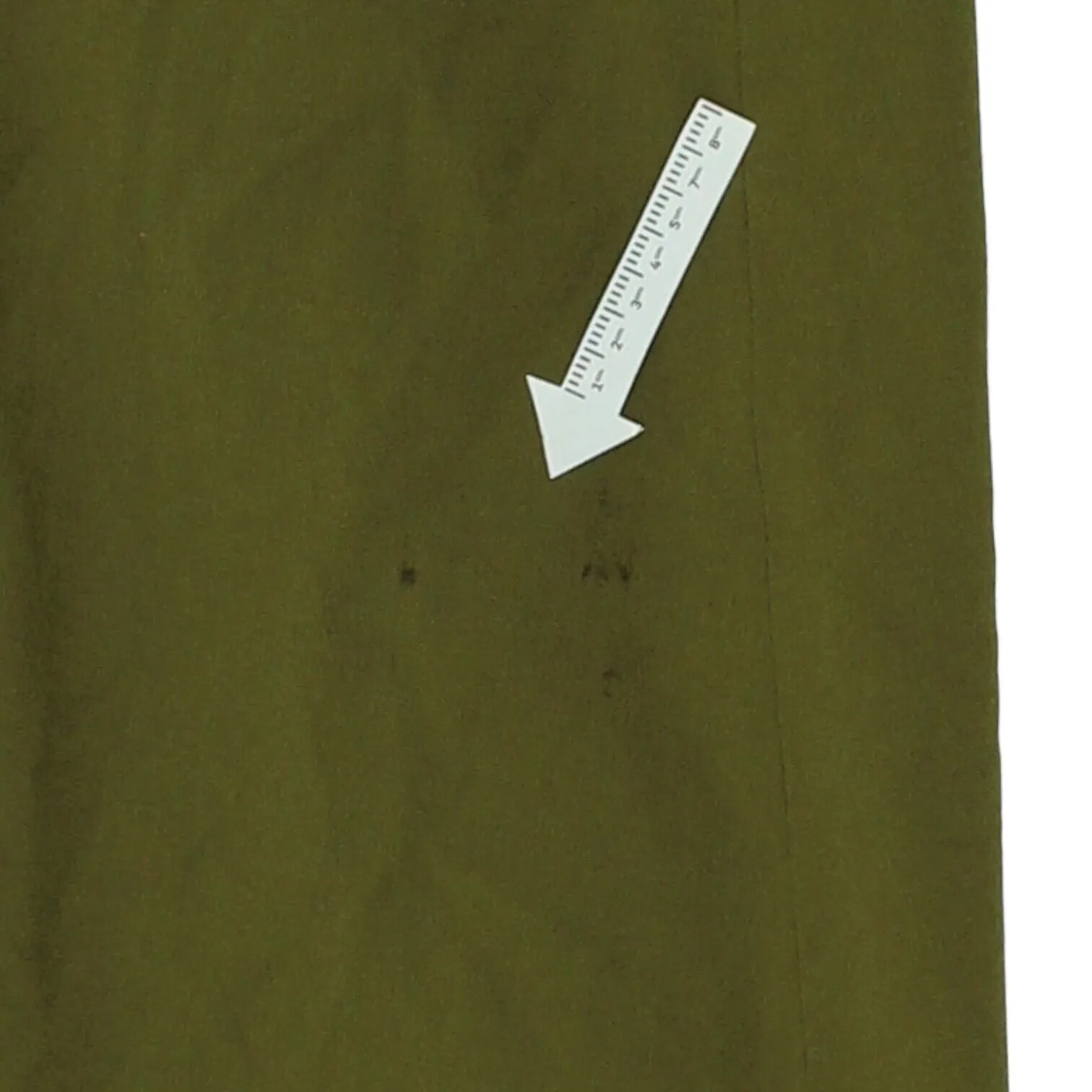 Christian Dior Womens Green Wool Pleated Midi Skirt | Vintage High End Designer
