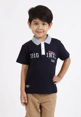 Forest Kids Stretchable Polo T Shirt Boy Kids Collar Tee | Baju Polo T Shirt Budak Lelaki - FK20152