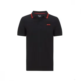 Formula 1 Polo, Formula 1 Logo, Black, 2020