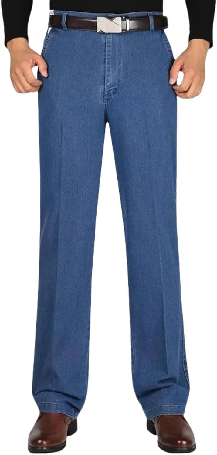 Jett Jeans for Older Men, Jettjeans3 - Men's Classic Straight Fit Stretch Jeans, Jetjeans Stretch Denim for Men