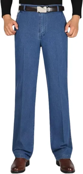 Jett Jeans for Older Men, Jettjeans3 - Men's Classic Straight Fit Stretch Jeans, Jetjeans Stretch Denim for Men