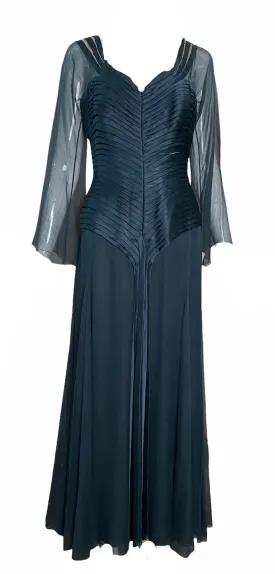 John Galliano for Christian Dior Haute Couture Gown In Sage Green Silk and Chiffon