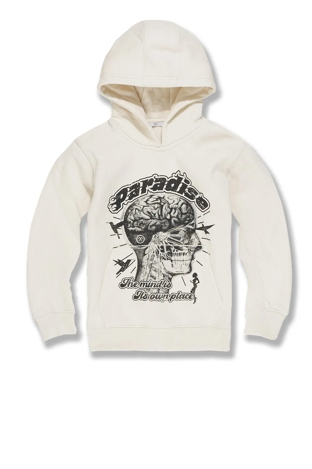 Kids Cranial Paradise Pullover Hoodie (Bone)