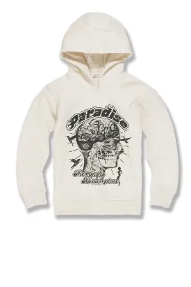 Kids Cranial Paradise Pullover Hoodie (Bone)