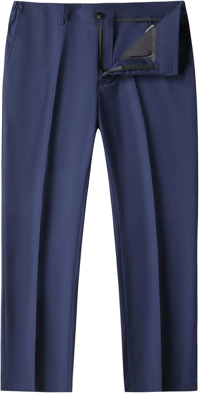 Lamgool Boys Tuxedo Suit 3 Piece Slim Fit Set with Blazer Jacket Vest Pant Kids Formal Outfit for Wedding Prom Size 6-20