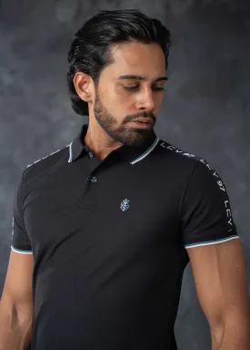 LCY | CONTRAST TWIN TIPPED SHOULDER TAPE POLO