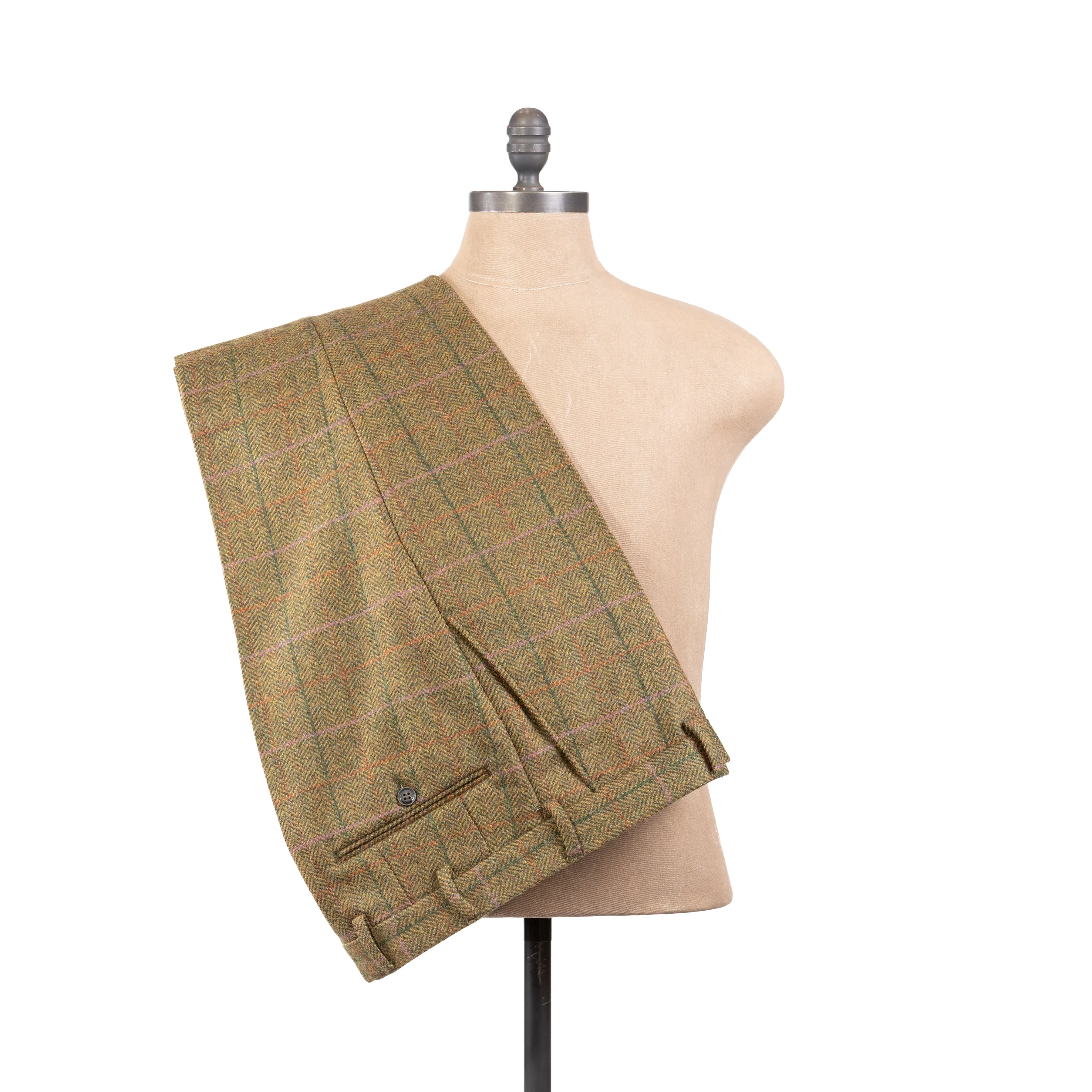 MacBeth 3pc Suit in Moss HB Multi Check