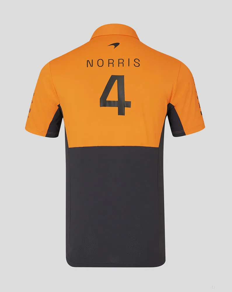 McLaren polo, Castore, Lando Norris, orange