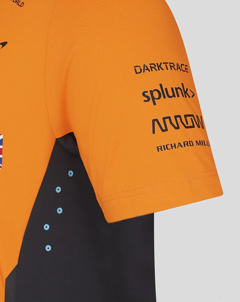 McLaren polo, Castore, Lando Norris, orange