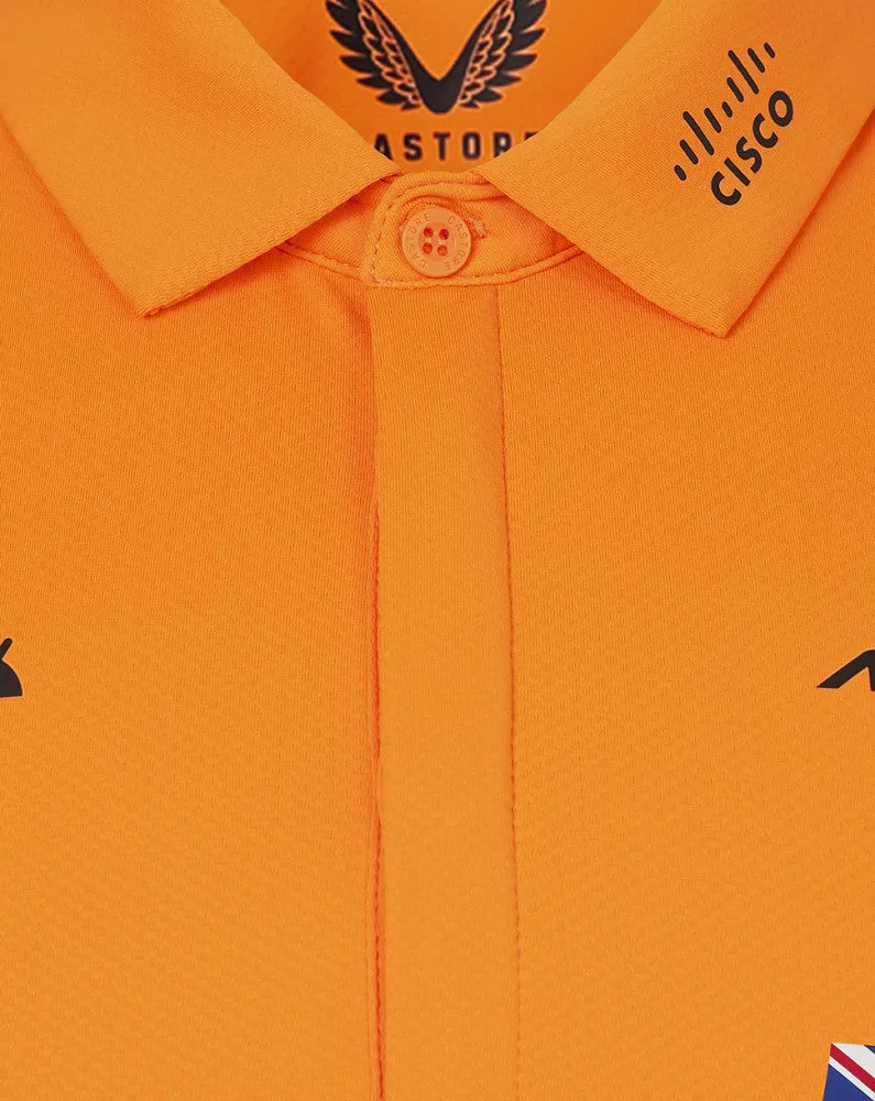 McLaren polo, Castore, Lando Norris, orange