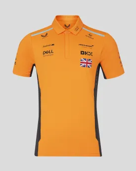McLaren polo, Castore, Lando Norris, orange