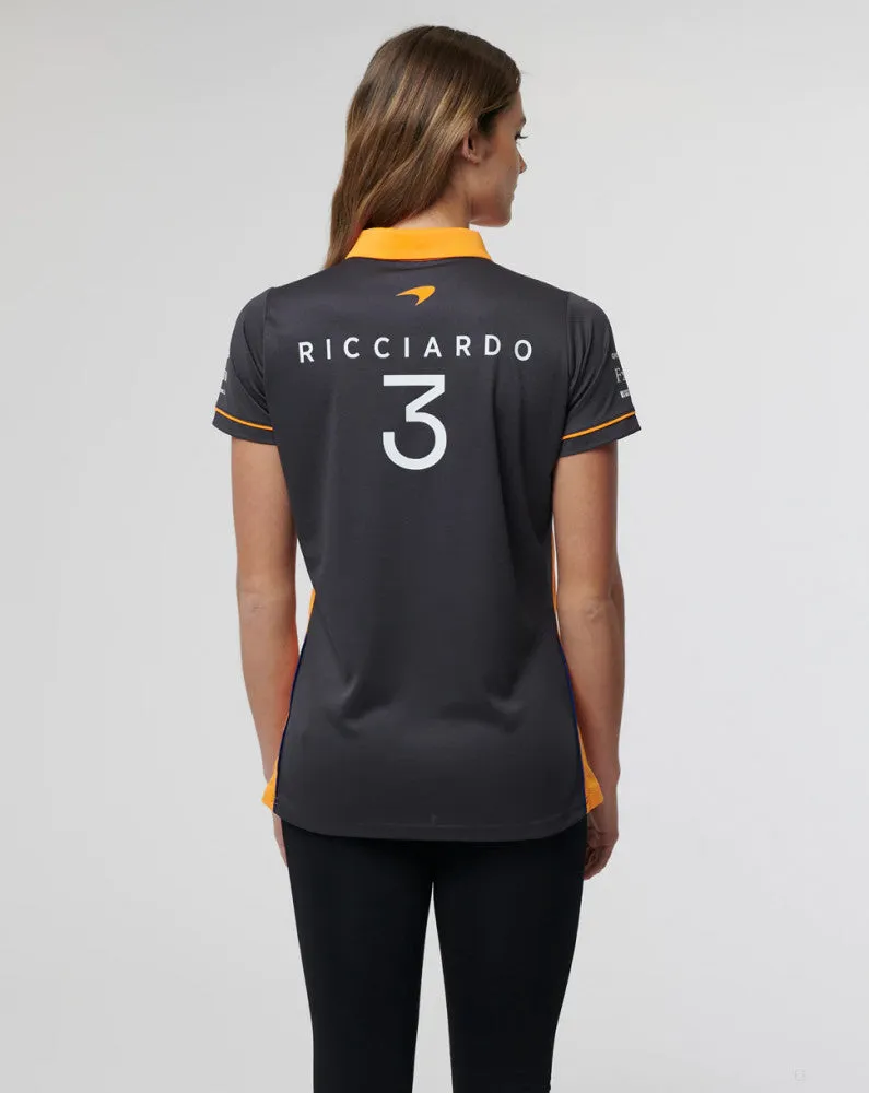 McLaren Womens Polo, Daniel Ricciardo Team, Orange, 2022
