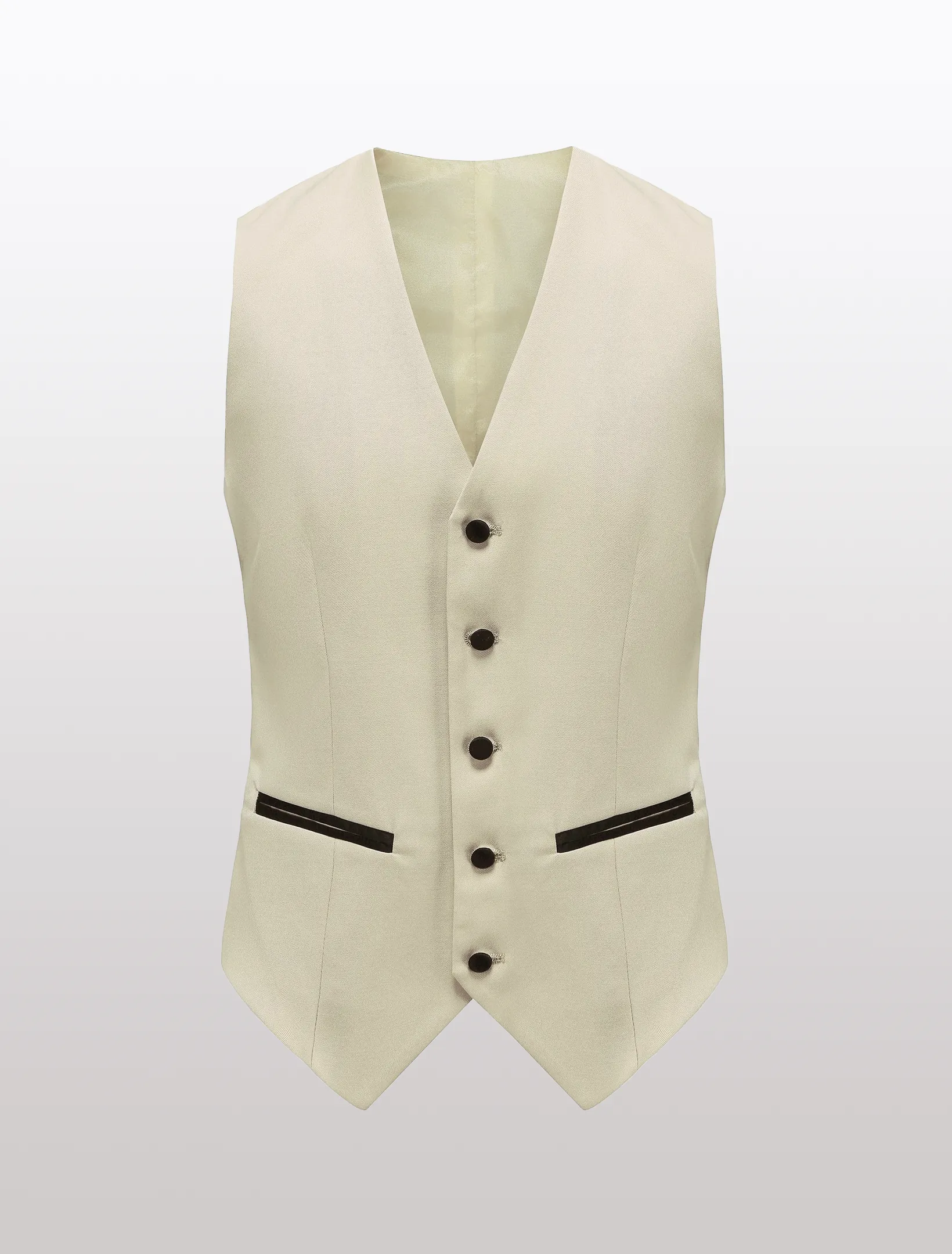Men's Ivory Shawl Lapel Tailored Fit Tuxedo