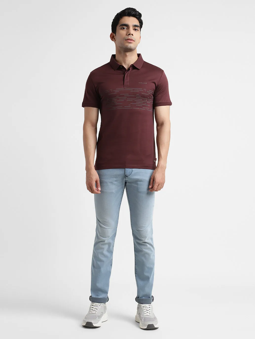 Men's Printed Polo T-shirt