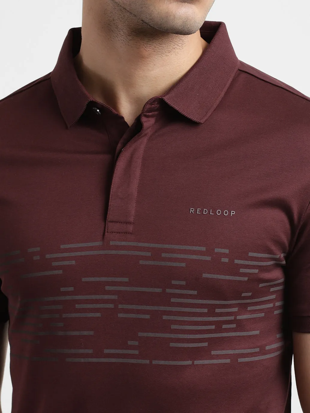 Men's Printed Polo T-shirt