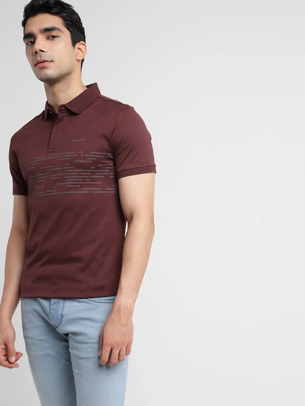 Men's Printed Polo T-shirt
