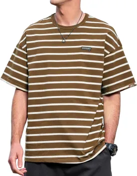 Men's Striped Shirts,Crewneck Striped T-ShirtTrue Classic Men's Top