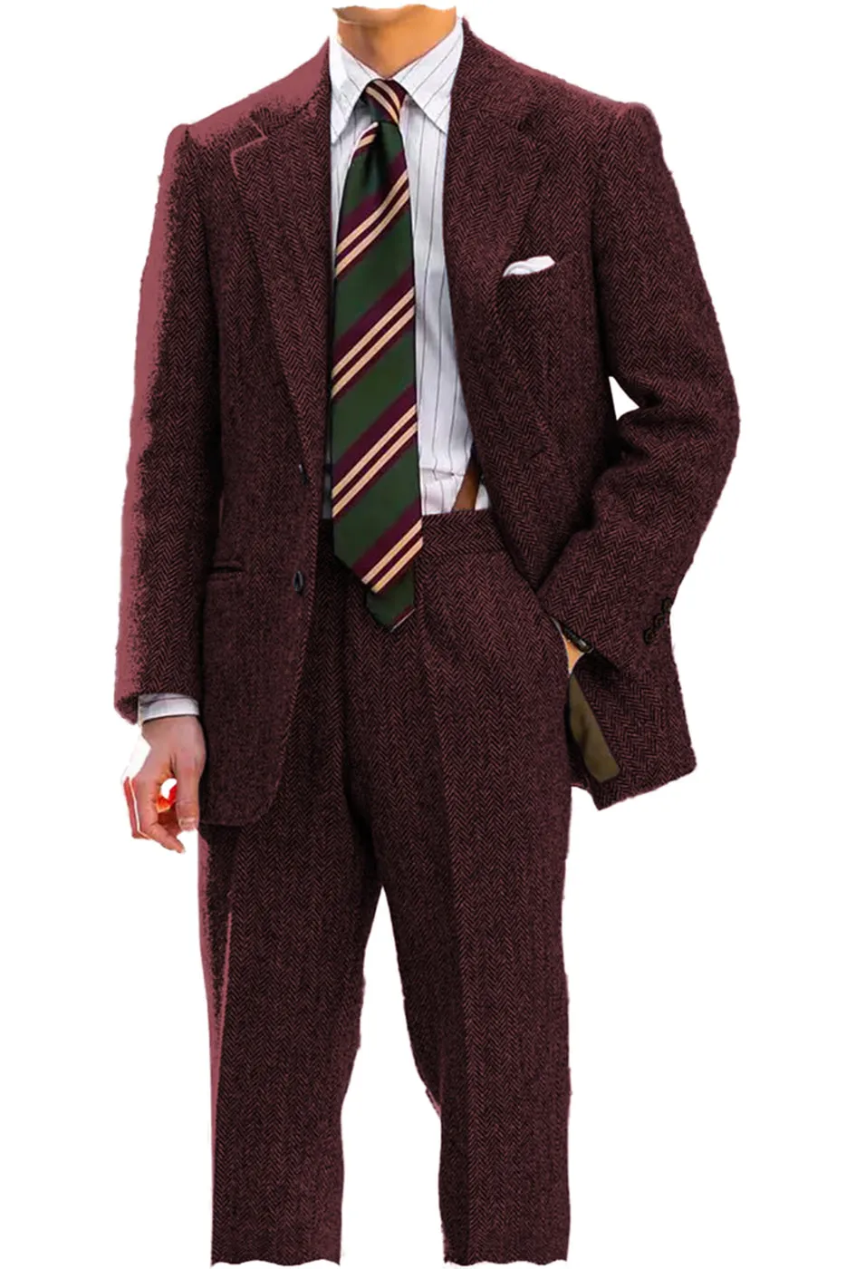Men's Suit 2 Piece Notch Lapel Blazer（Blazer Pants）