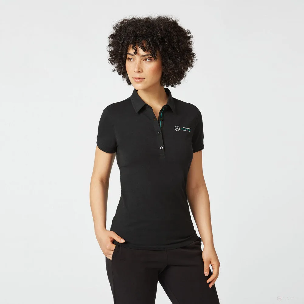Mercedes Womens Polo, Classic, Black, 2022