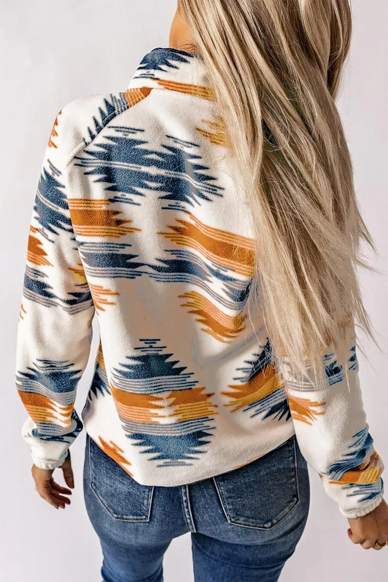 Molilove Women's Varsity Jacket Color Block Print Jacket Button Down Long Sleeve Fall Fashion Jackets Casual Outwear