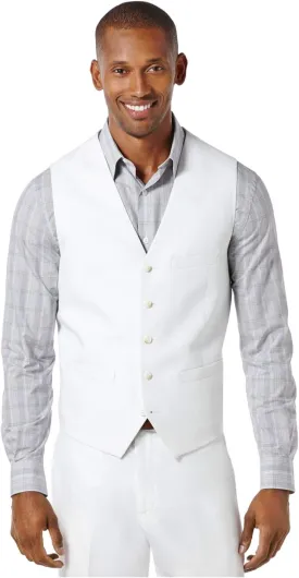 Perry Ellis Men's Linen Suit Vest