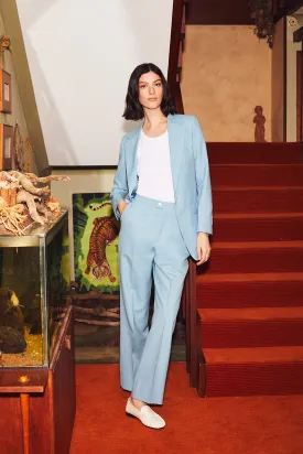 Powder Blue Single Breasted Suit