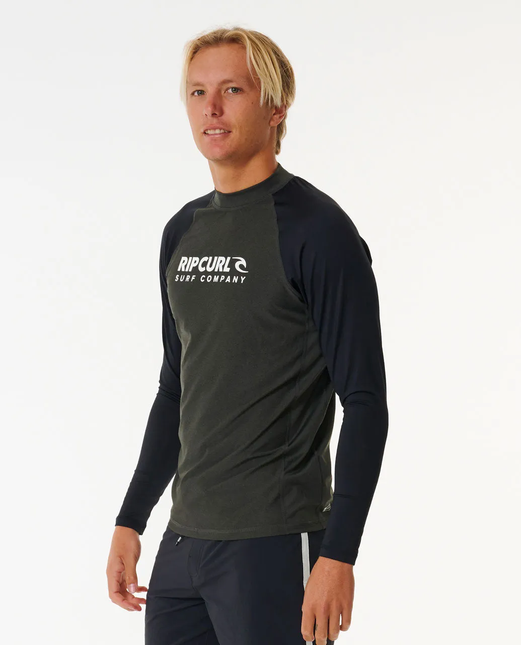 Shock UV Long Sleeve Rash Vest - Black Marle