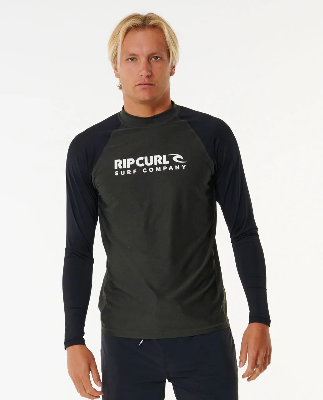 Shock UV Long Sleeve Rash Vest - Black Marle