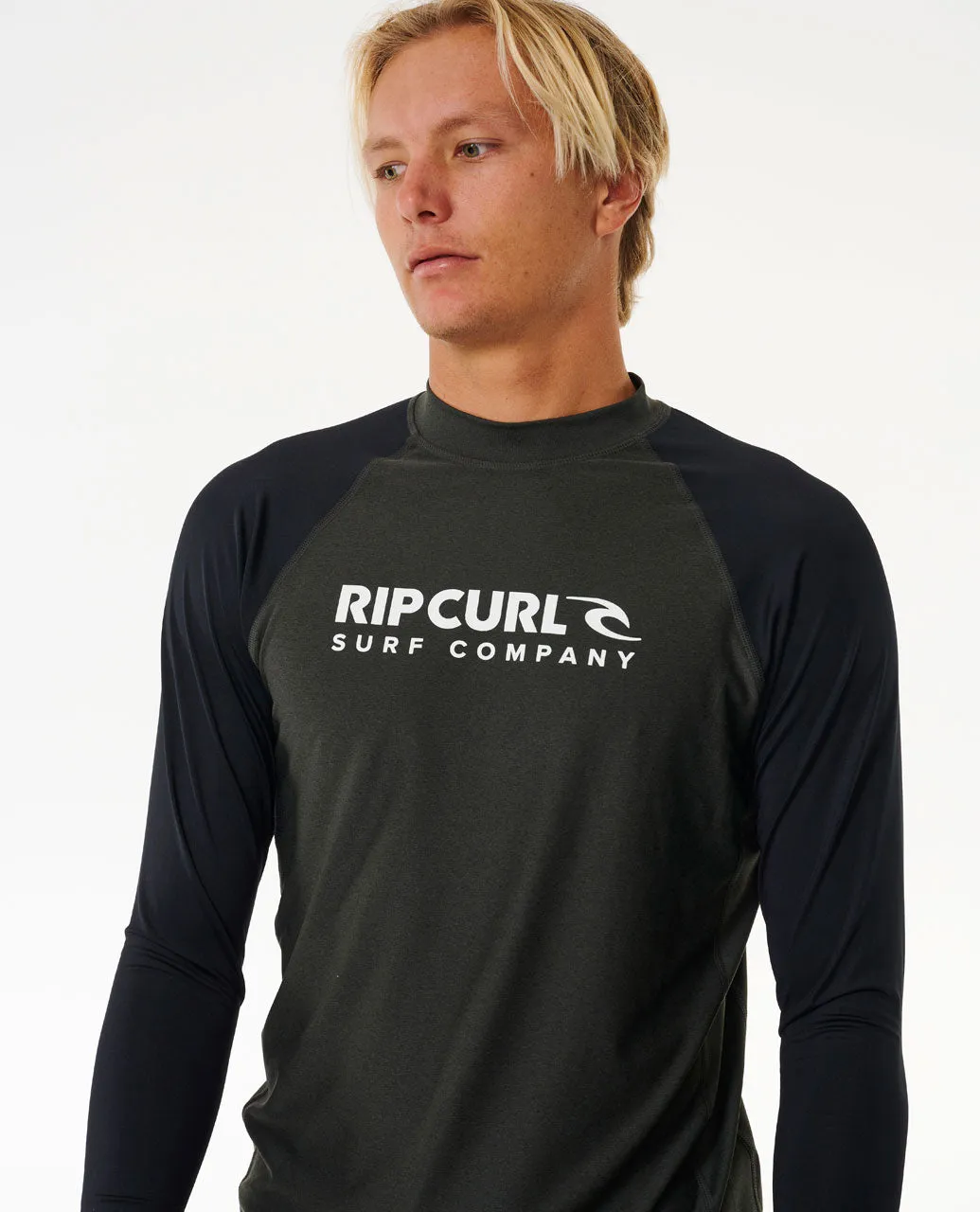 Shock UV Long Sleeve Rash Vest - Black Marle