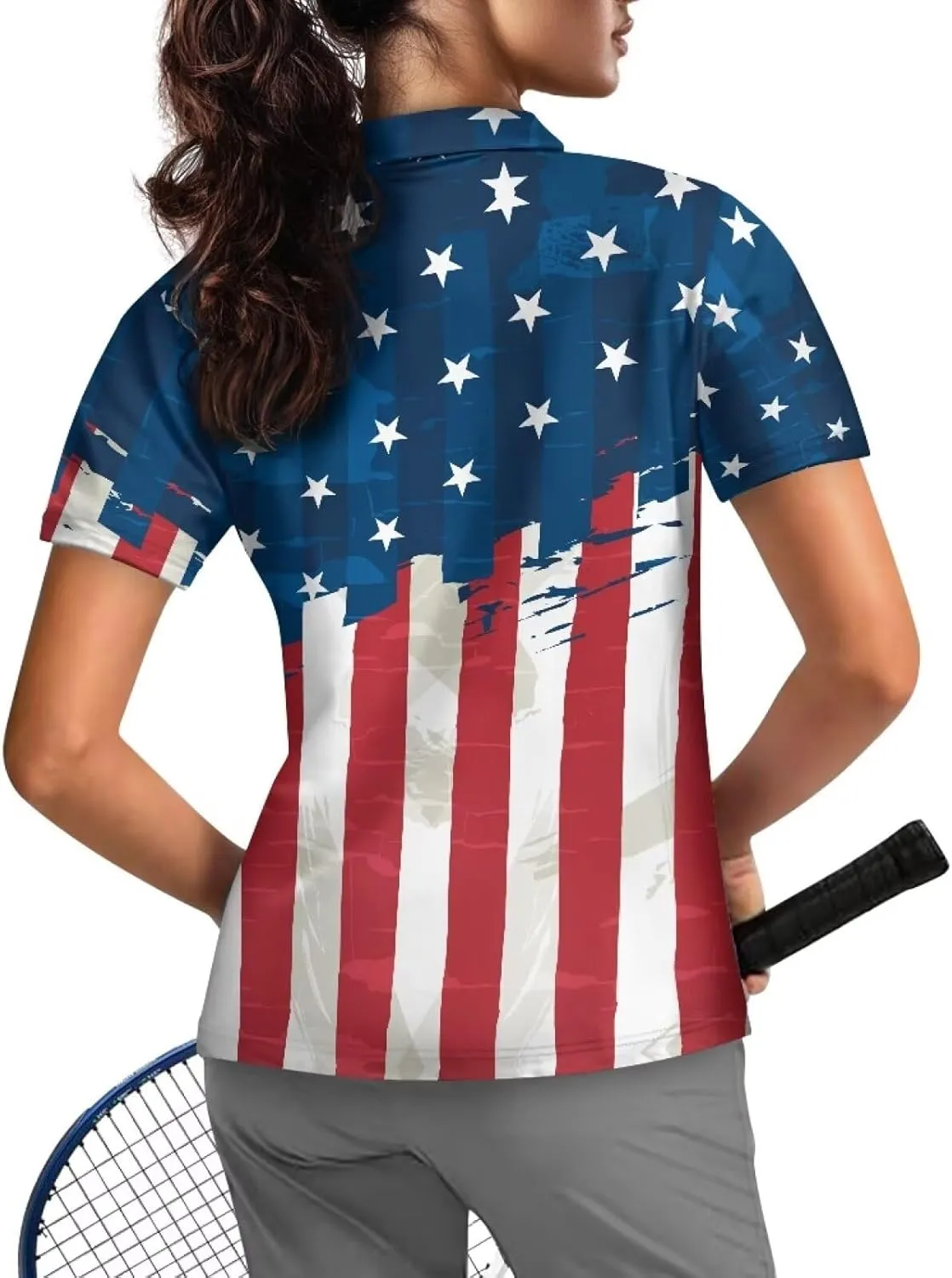 Short Sleeve Golf Shirts for Women Lightweight Moisture Wicking Tennis Shirts Women's Athletic Pullover Tops XS-2XL