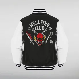 Stranger Things Hellfire Club Vintage Varsity Jacket